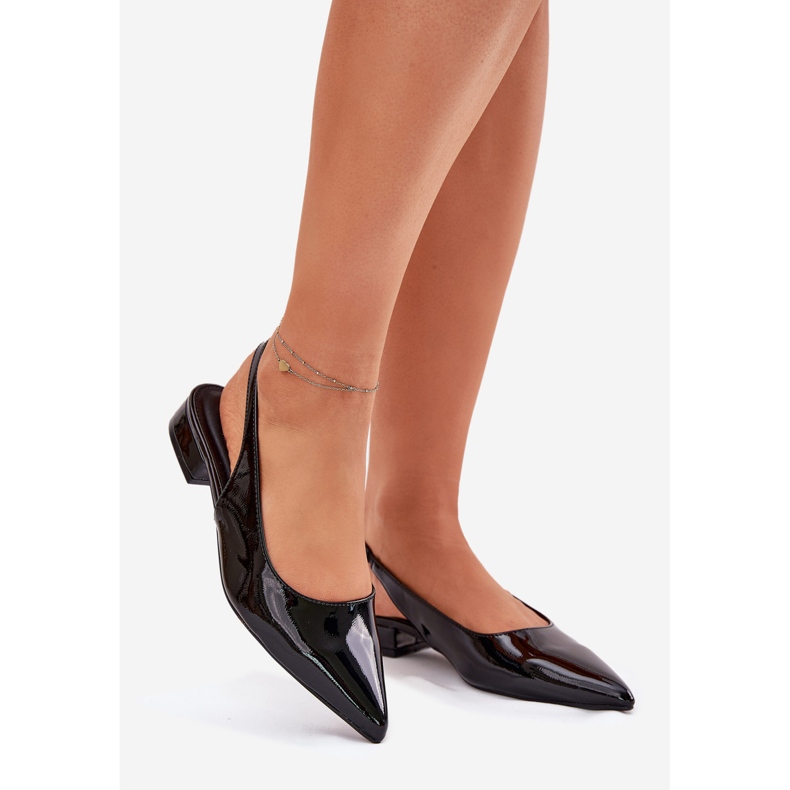 Low -heeled ballerinas black 1
