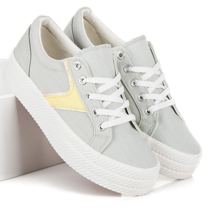 Kylie Sneakers On The Platform grey 2