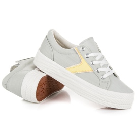 Kylie Sneakers On The Platform grey 1