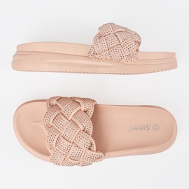 Seastar Pink flip flops with crystals 1 Seastar Pink flip flops with crystals 1