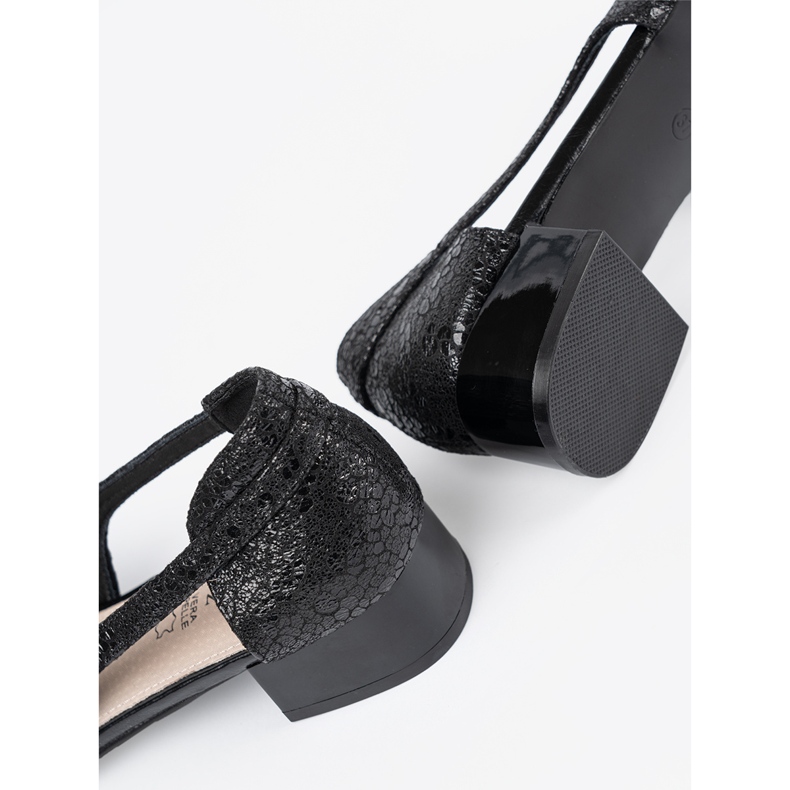 Goodin Black sliding shoes with bare fingers 1