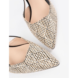 Goodin Black braided low -heeled pumps 1