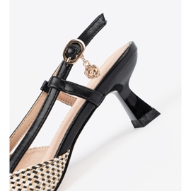 Goodin Black braided low -heeled pumps 2