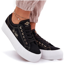 Women's material sneakers on the Lee Cooper LCW-25-31-3431L Platform black 5 Women's material sneakers on the Lee Cooper LCW-25-31-3431L Platform black 5