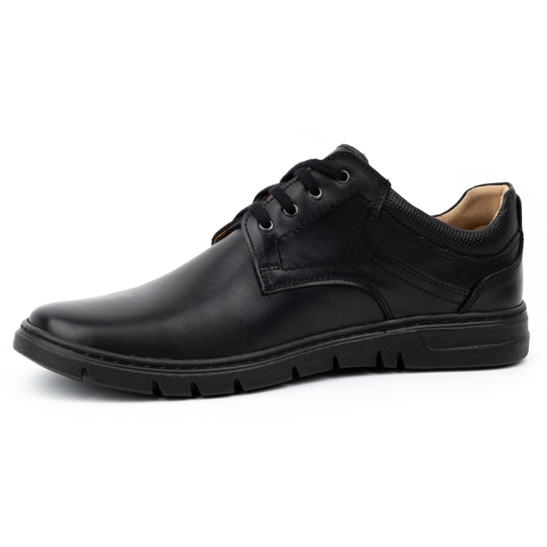 Kampol Men's leather shoes, fog casual 57kam black 1 Kampol Men's leather shoes, fog casual 57kam black 1