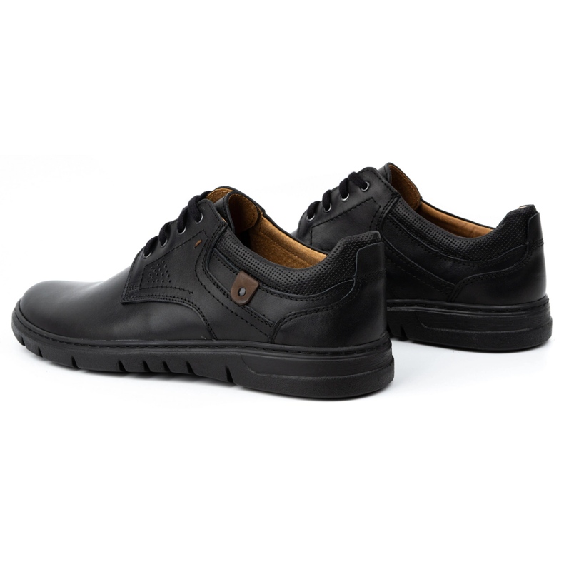 Kampol Men's leather shoes, fog casual 57kam black 3 Kampol Men's leather shoes, fog casual 57kam black 3