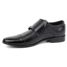 Olivier Monki 306LU black leather dress shoes 1