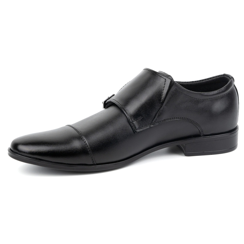 Olivier Monki 306LU black leather dress shoes 1