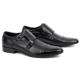 Olivier Monki 306LU black leather dress shoes 2