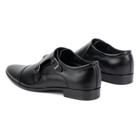 Olivier Monki 306LU black leather dress shoes 3