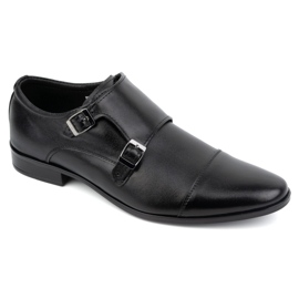 Olivier Monki 306LU black leather dress shoes 5