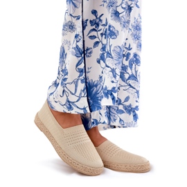 Women's espadrilles with Vinceza 13624 beige braid 1