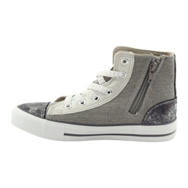 Children's sneakers tied in gray stars 374068 big star grey 2