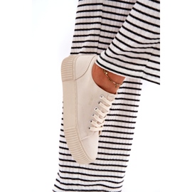 Women's material sneakers big star rr274407 beige 5