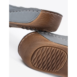 T.Sokolski Leather gray flip flops grey 2