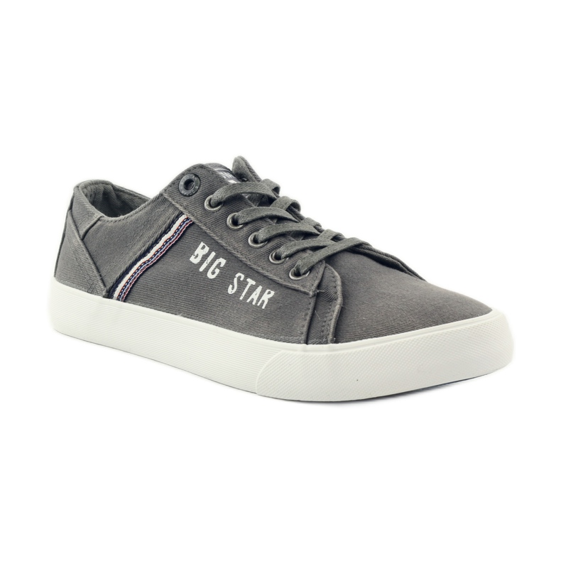 Big Star 174316 tied sneakers grey 1
