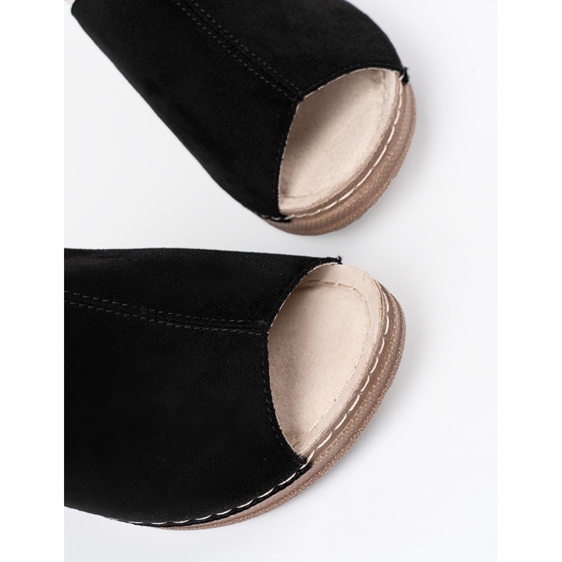 Goodin Women's black flip -flops on the platform 1 Goodin Women's black flip -flops on the platform 1