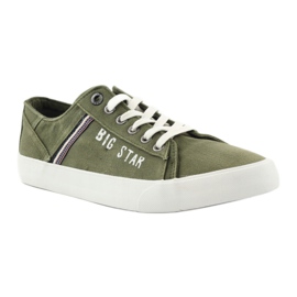 Sneakers sneakers Big star 174315 jeans khaki green 1