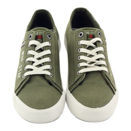 Sneakers sneakers Big star 174315 jeans khaki green 4
