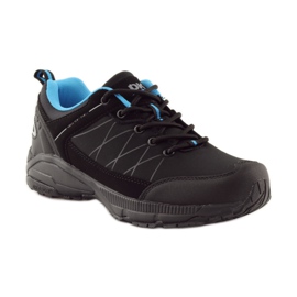 DK 18108 black softshell trekking shoes blue 1