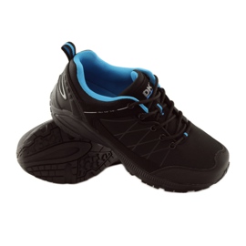 DK 18108 black softshell trekking shoes blue 3