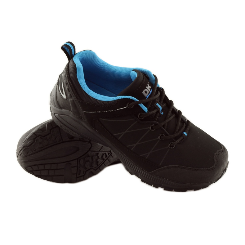 DK 18108 black softshell trekking shoes blue 3
