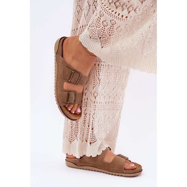 Inblu AA000068 preventive flip flops beige 2