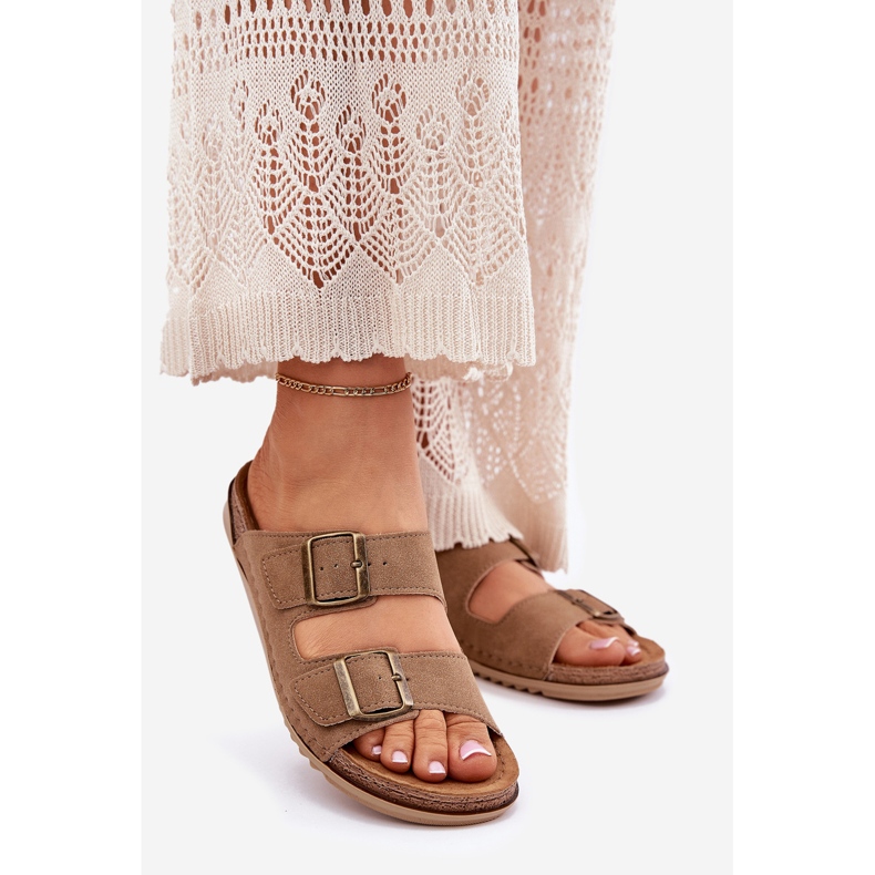 Inblu AA000068 preventive flip flops beige 1