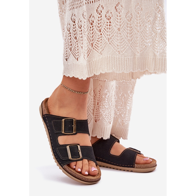 Inblu AA000068 preventive flip flops black 1