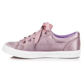 Kylie Satin Sneakers violet 1