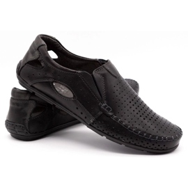 Olivier Men's loafers 901 for the summer black face 4