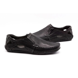 Olivier Men's loafers 901 for the summer black face 5
