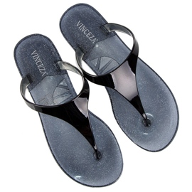Vinceza Rubber flip-flops black 1