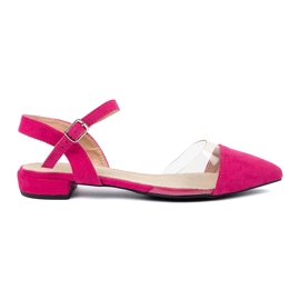 Goodin Pink women's sandals with covered fingers 2