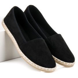 Suede espadrilles black 2
