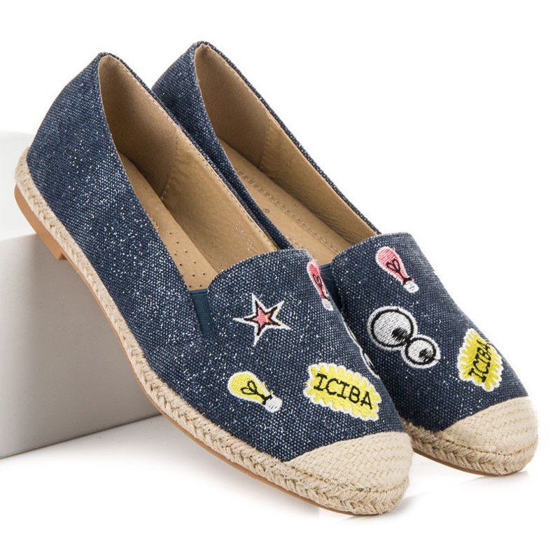 Seastar Espadrilles with patches blue 1