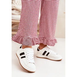 Women's sneakers sports shoes with eco leather white 2 Women's sneakers sports shoes with eco leather white 2