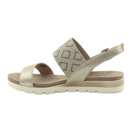 Caprice sandals women's shoes 28604 beige 2