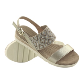 Caprice sandals women's shoes 28604 beige 3