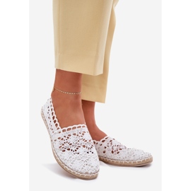 Women's lace white espadrilles 1 Women's lace white espadrilles 1