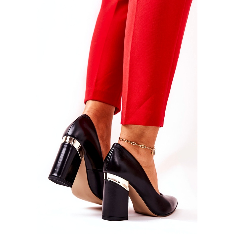 Lewski Shoes Leather Pumps Lewski 3117 Black 4 Lewski Shoes Leather Pumps Lewski 3117 Black 4