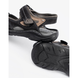 Velcro sandals black 1