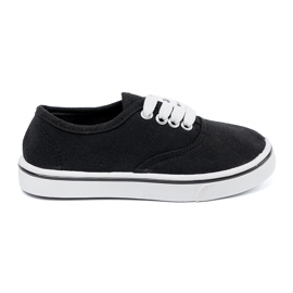 Classic black children's sneakers 1