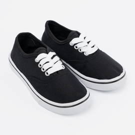 Classic black children's sneakers 2