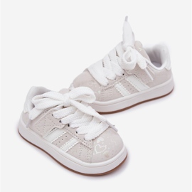 Sneakers sports shoes for children's hearts white 1 Sneakers sports shoes for children's hearts white 1