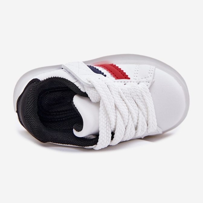 Children's sneakers sports shoes with a glowing white and white sole 2