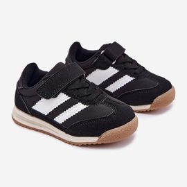 Black Velcro sports shoes 1