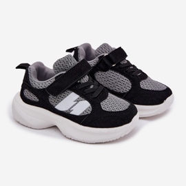 Black-gray children's sneakers sports shoes 1