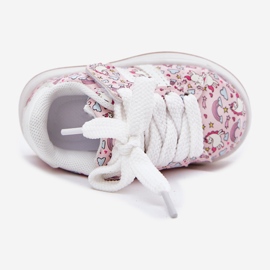 Girls' sports shoes with a unicorn motif pink 2 Girls' sports shoes with a unicorn motif pink 2