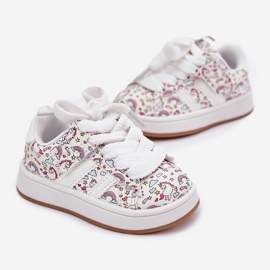 Girls' sports shoes with a unicorn motif white 2 Girls' sports shoes with a unicorn motif white 2